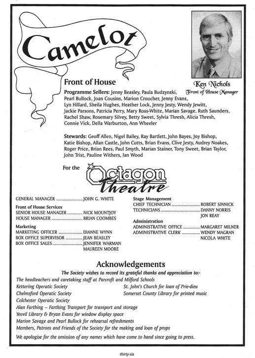 Camelot programme Page 36